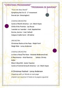 Collegium Musicum Christmas Programme