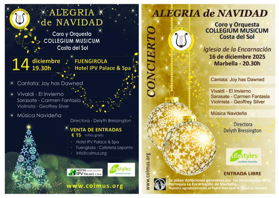 CONCIERTOS DE ALEGRIA DE NAVIDAD